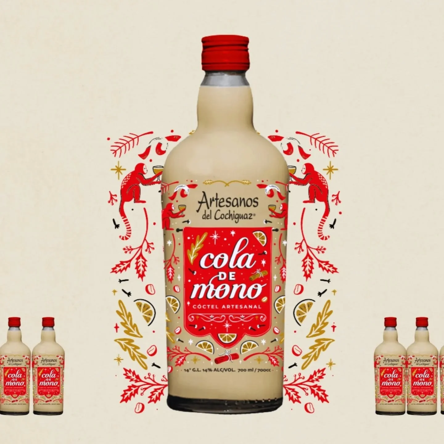 Primer dise&ntilde;o en g&oacute;ndola 🤩 ✨

Cuando el equipo de Capel nos invit&oacute; a renovar la etiqueta de la Cola de Mono de Artesanos del Cochiguaz, supimos que quer&iacute;amos crear algo que acompa&ntilde;ara las celebraciones de fin de a&