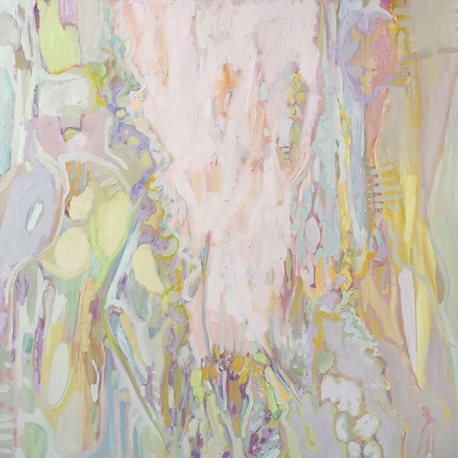 Fragrant Skies, oil on canvas (2016), 100 x 100cm
