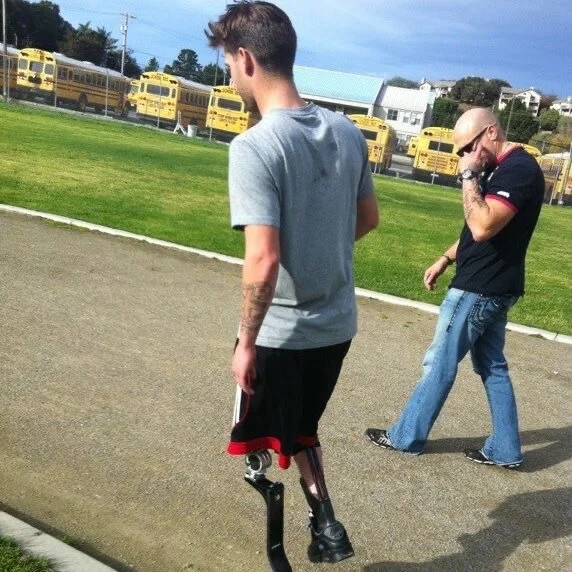 John putting in the work with student Cody Elliot.