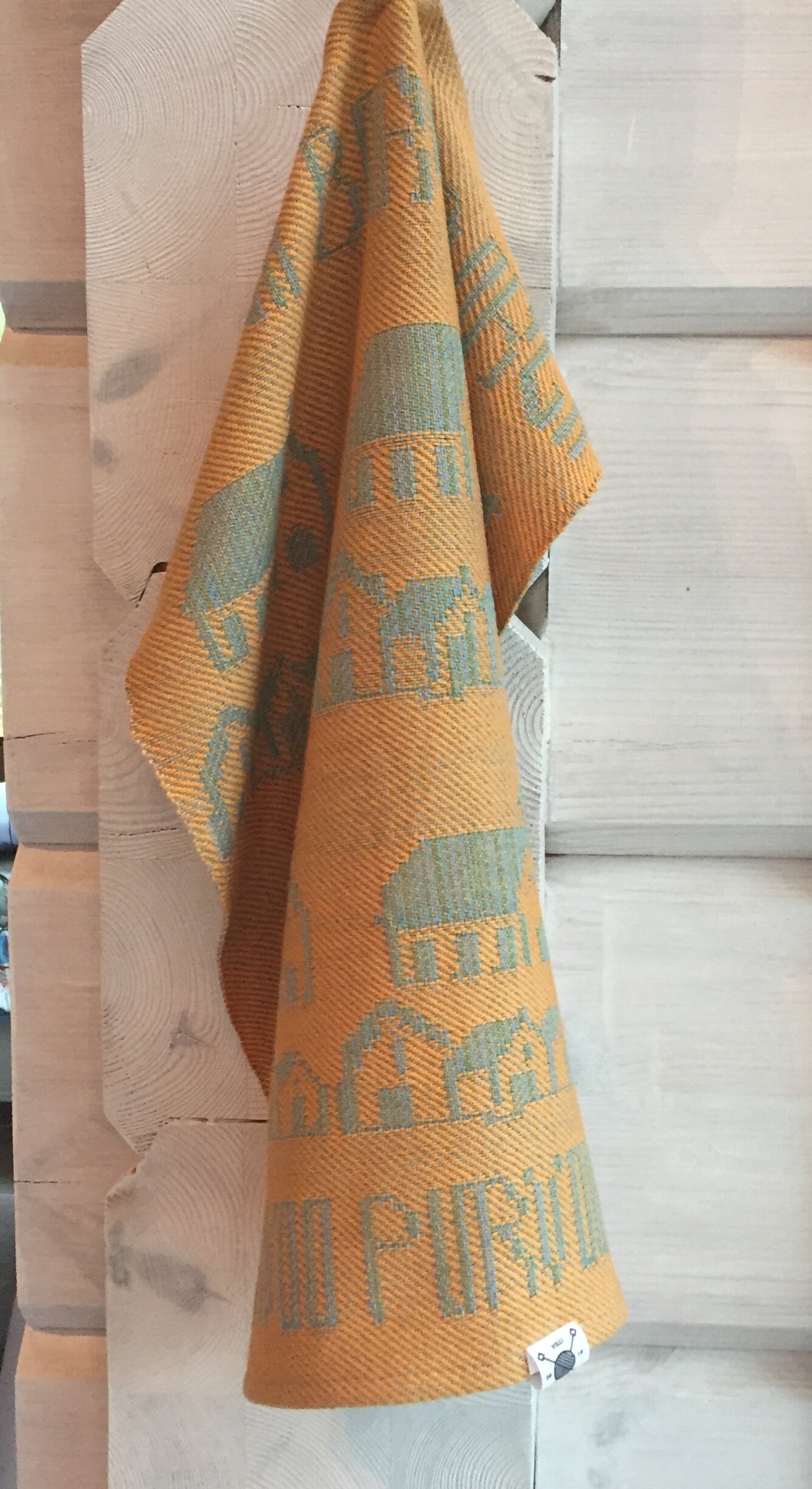 Porvoo pyyhe keltainen