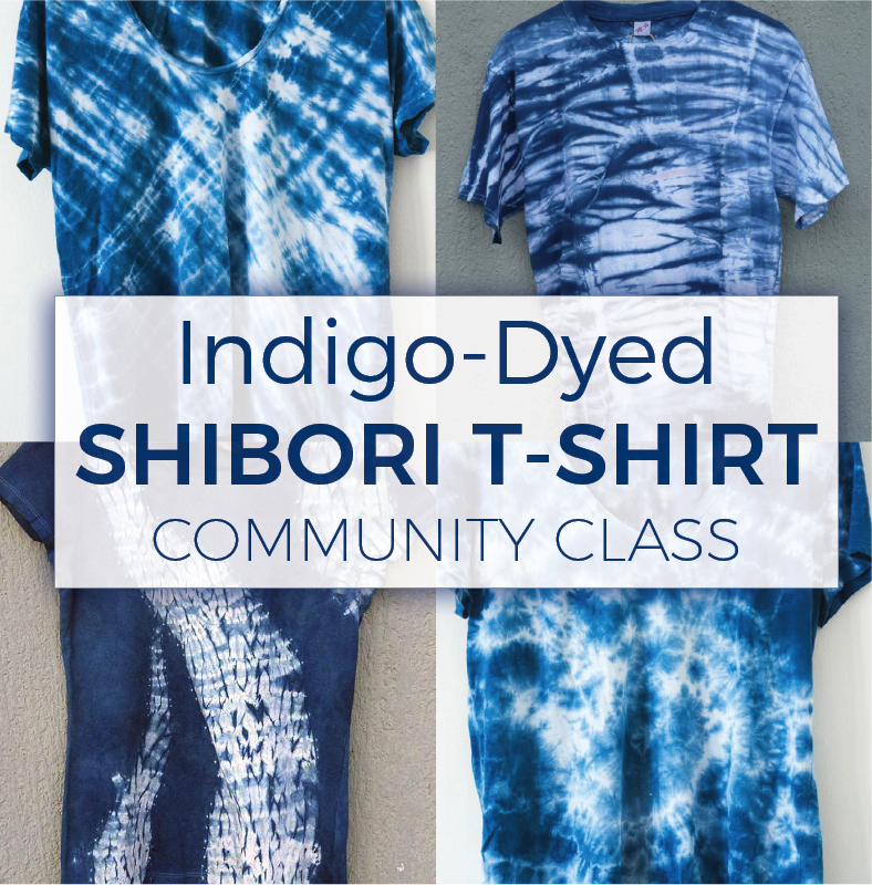 Indigo-Dyed Shibori T-Shirt Workshop (5 