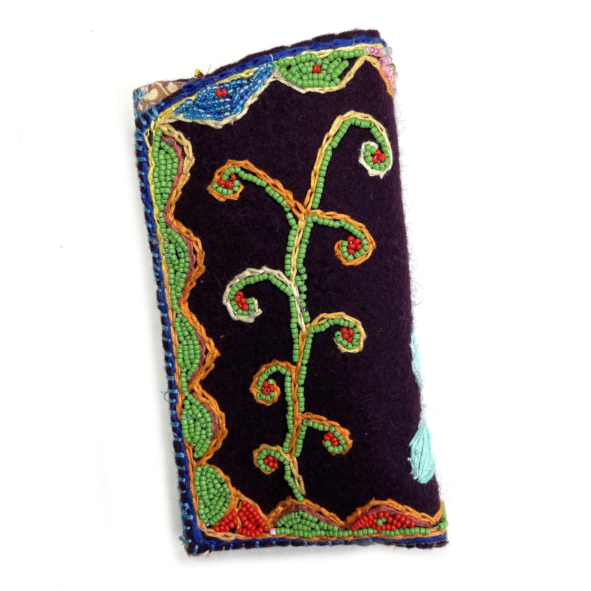 Multicolor - Gamcha Fabric Hand Embroidered Spectacle Case