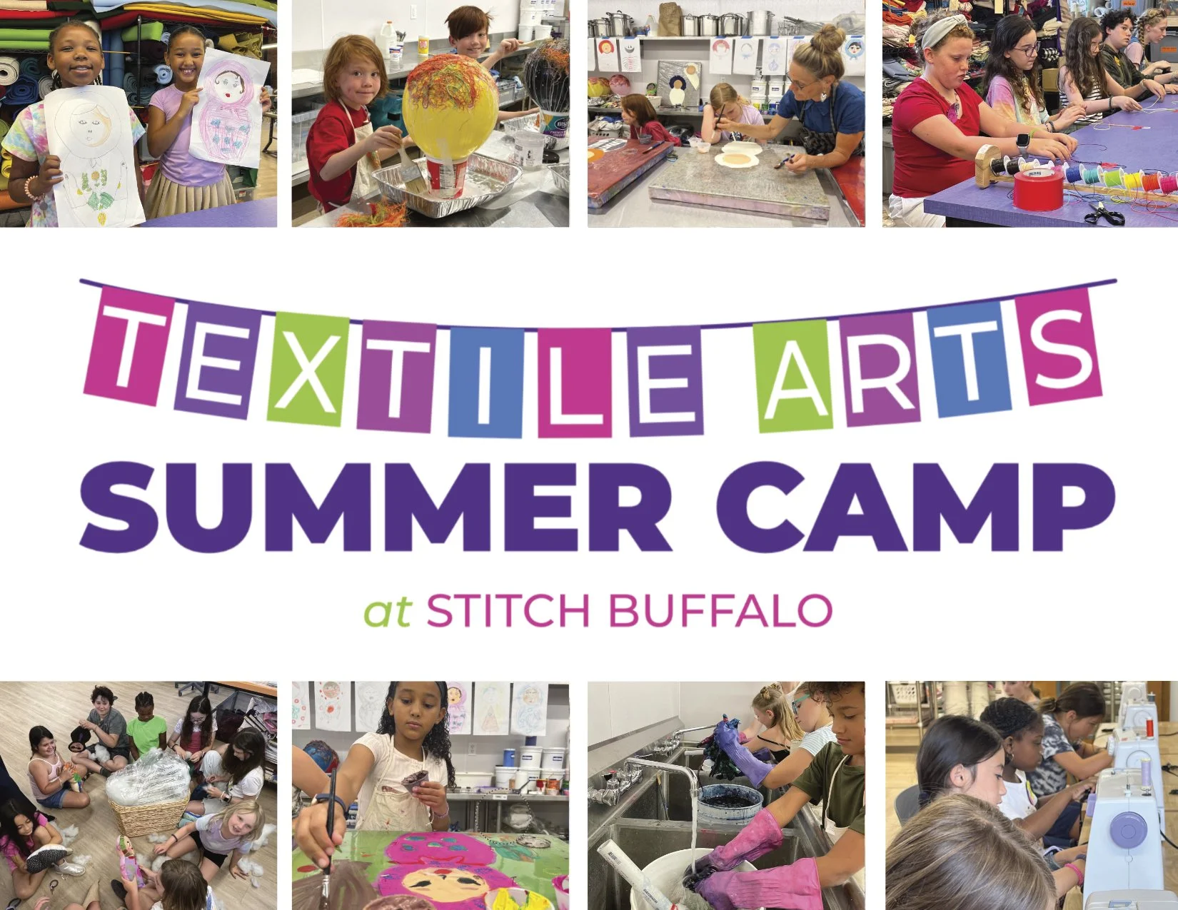 Youth Summer Camp: Explore the Textile Arts at Stitch Buffalo—Session 1:  July 13–17, 2026