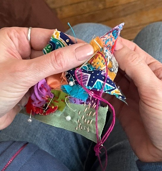 Mindful Stitching: Fabric Collage—July 19, 2025 (10:00am–1:00pm)