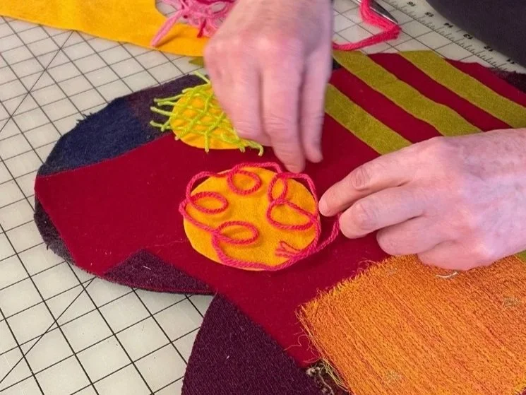 Felt Loom Heart or Earth Pillow/Cushion