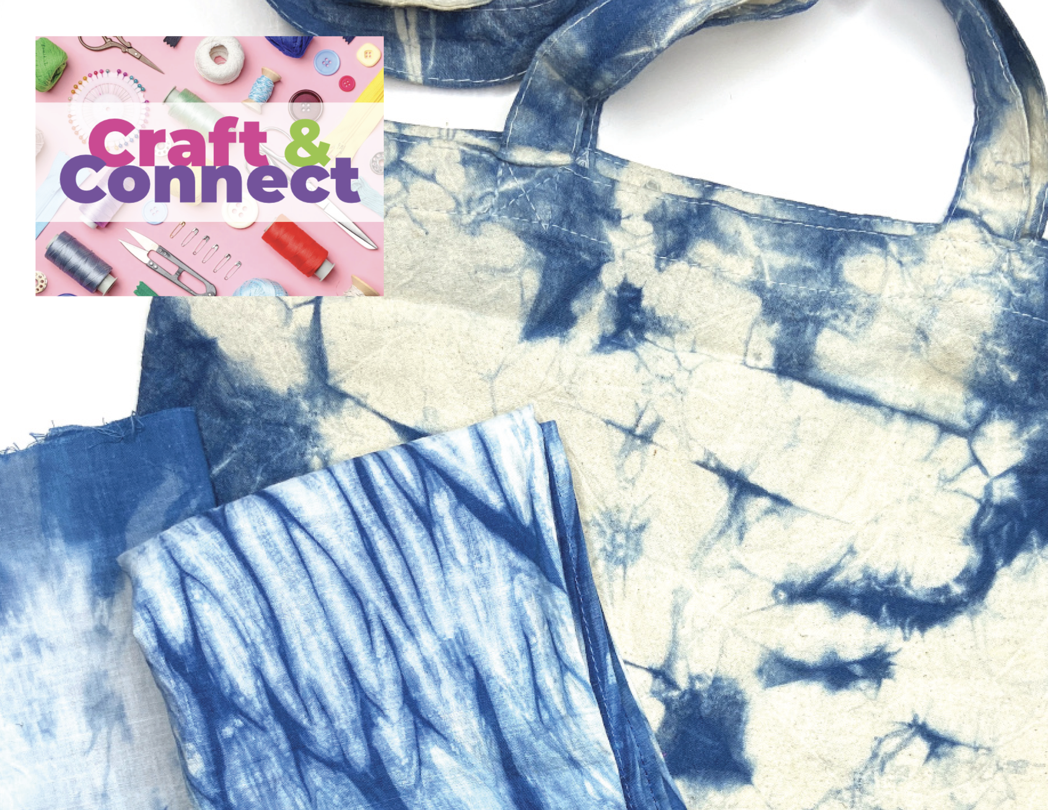 Craft & Connect Wednesdays: Indigo Resist Tote Bag (April 15, 2026 | 5:30–7:30pm)
