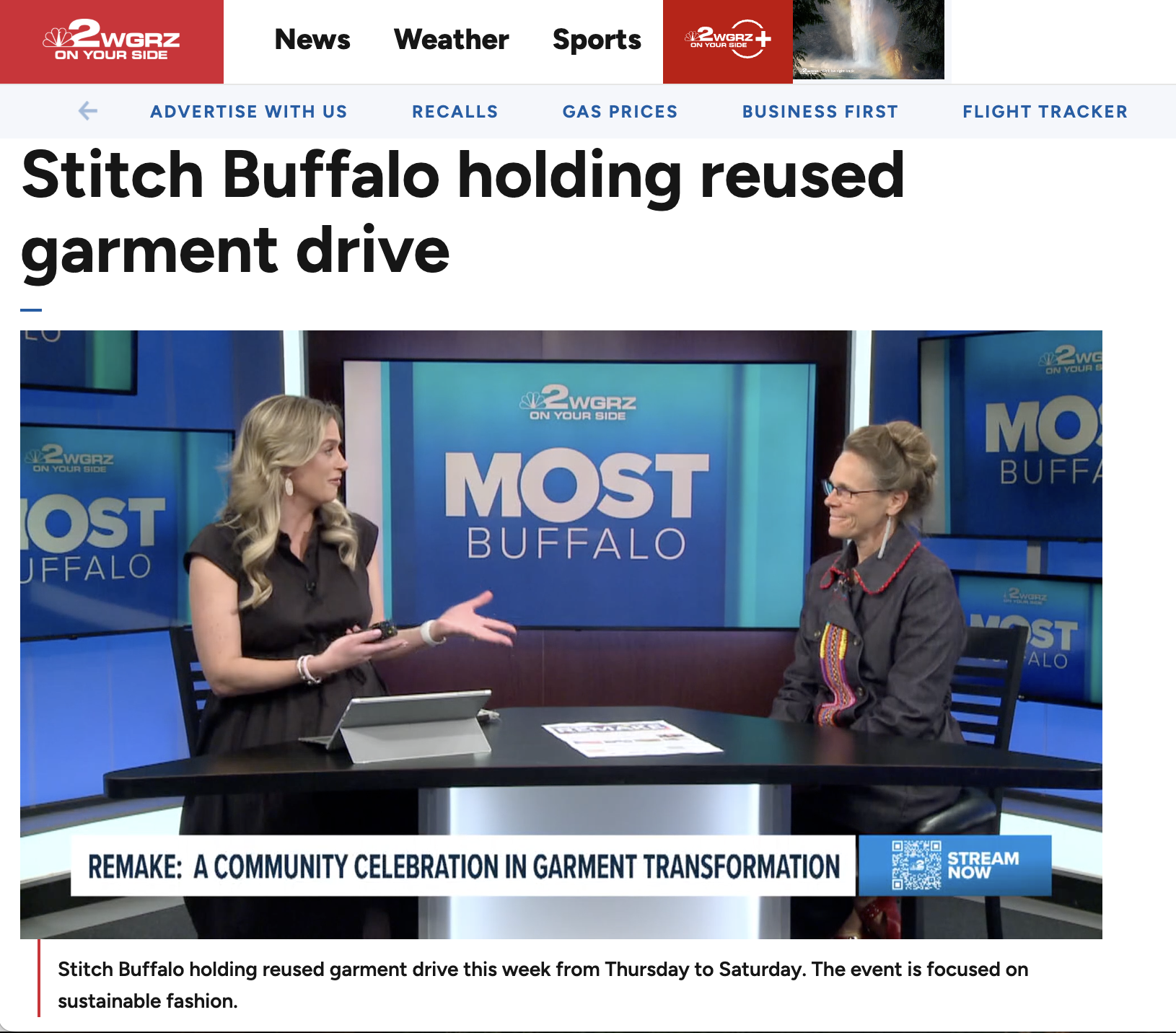 WGRZ: Stitch Buffalo REMAKE Event