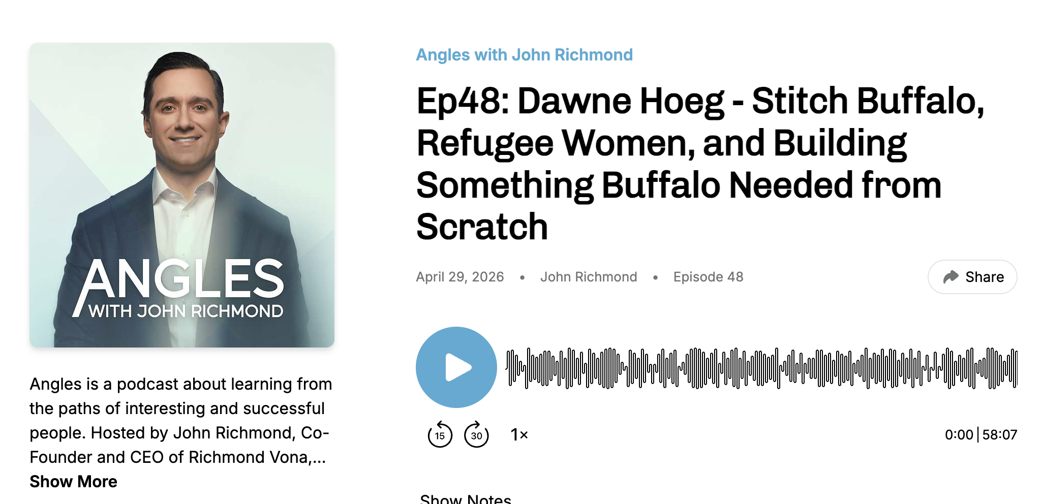 Angles with John Richmond Ep. 48: Dawne Hoeg