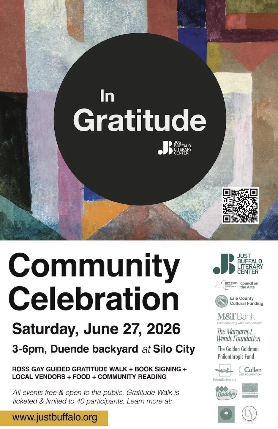 Just Buffalo Literary Center invites Buffalo to celebrate 6 months of gratitude at Silo City | Niagara Frontier Publications