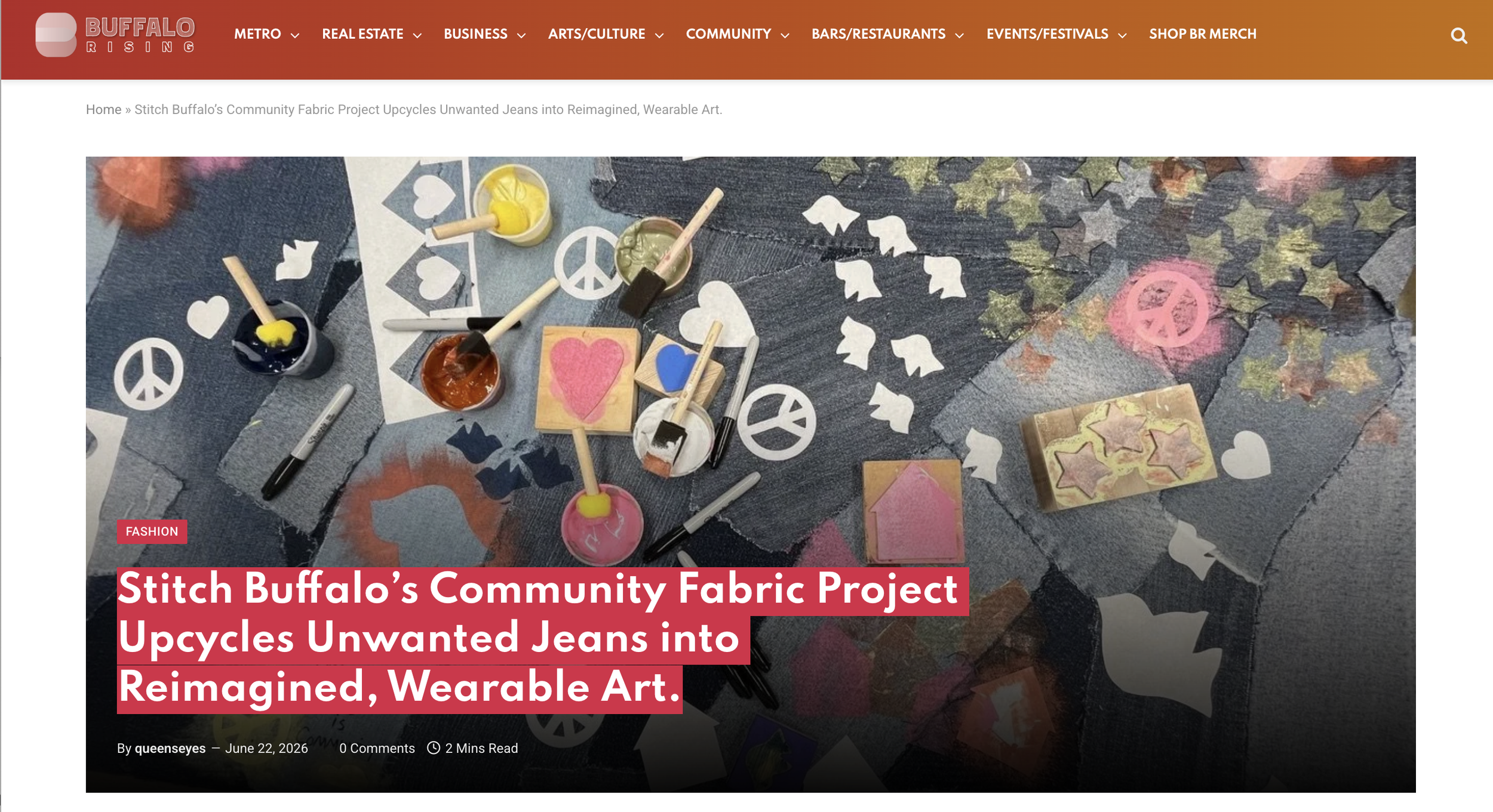 Stitch Buffalo’s Community Fabric Project Upcycles Unwanted Jeans into Reimagined, Wearable Art: Buffalo Rising