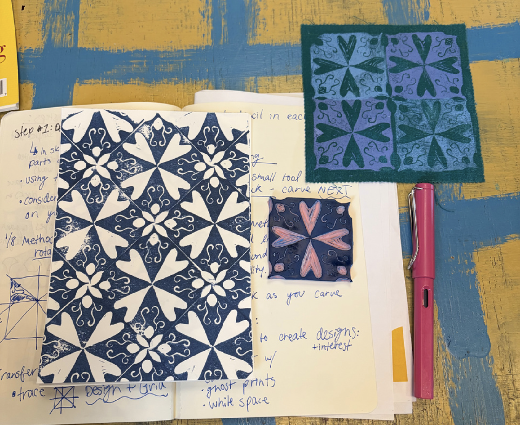 Block Printing: Block Carving &amp; Pattern Design—August 6 &amp; 13, 2026 (5:30–7:30pm) 