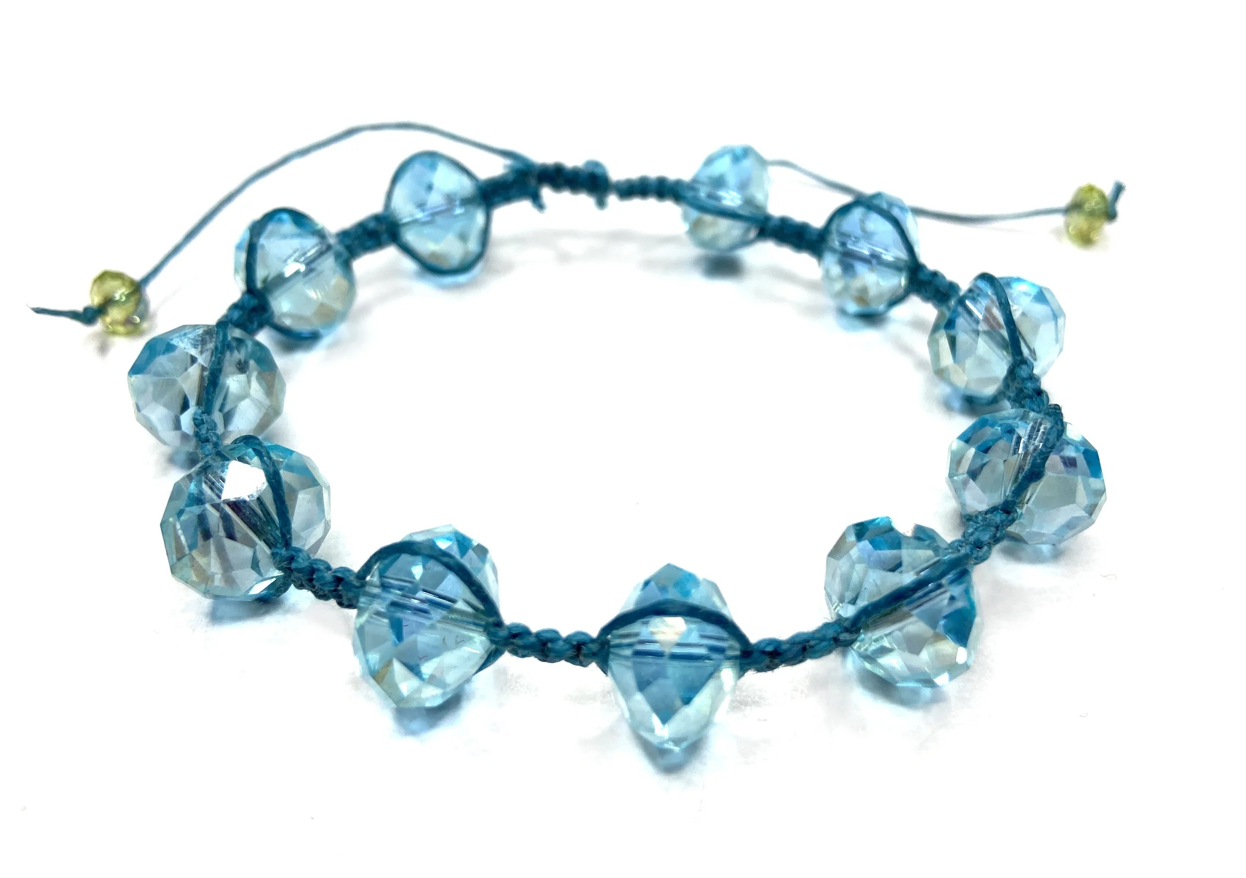 Beaded Macrame Bracelet (Adjustable) by Tika Bhattari