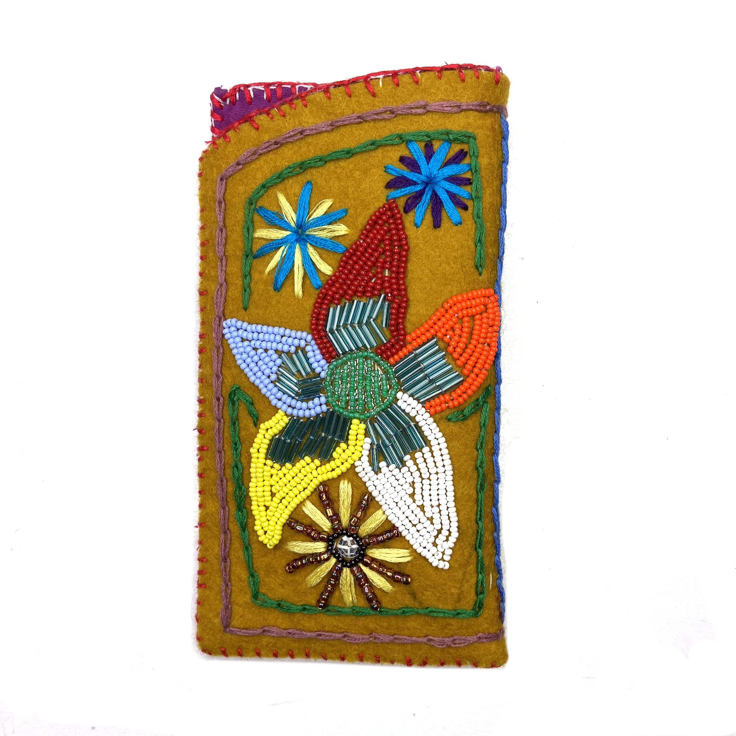 Hand-Embroidered Eyeglass Case by Deo Rasally
