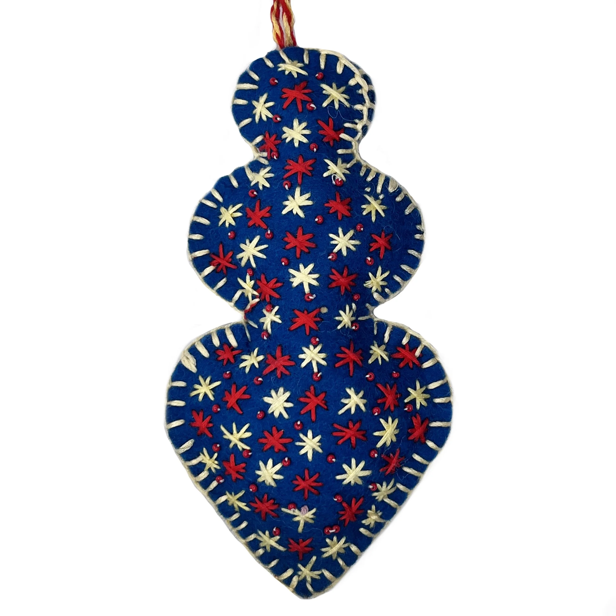Hand-Embroidered Goddess Ornament by Mursal