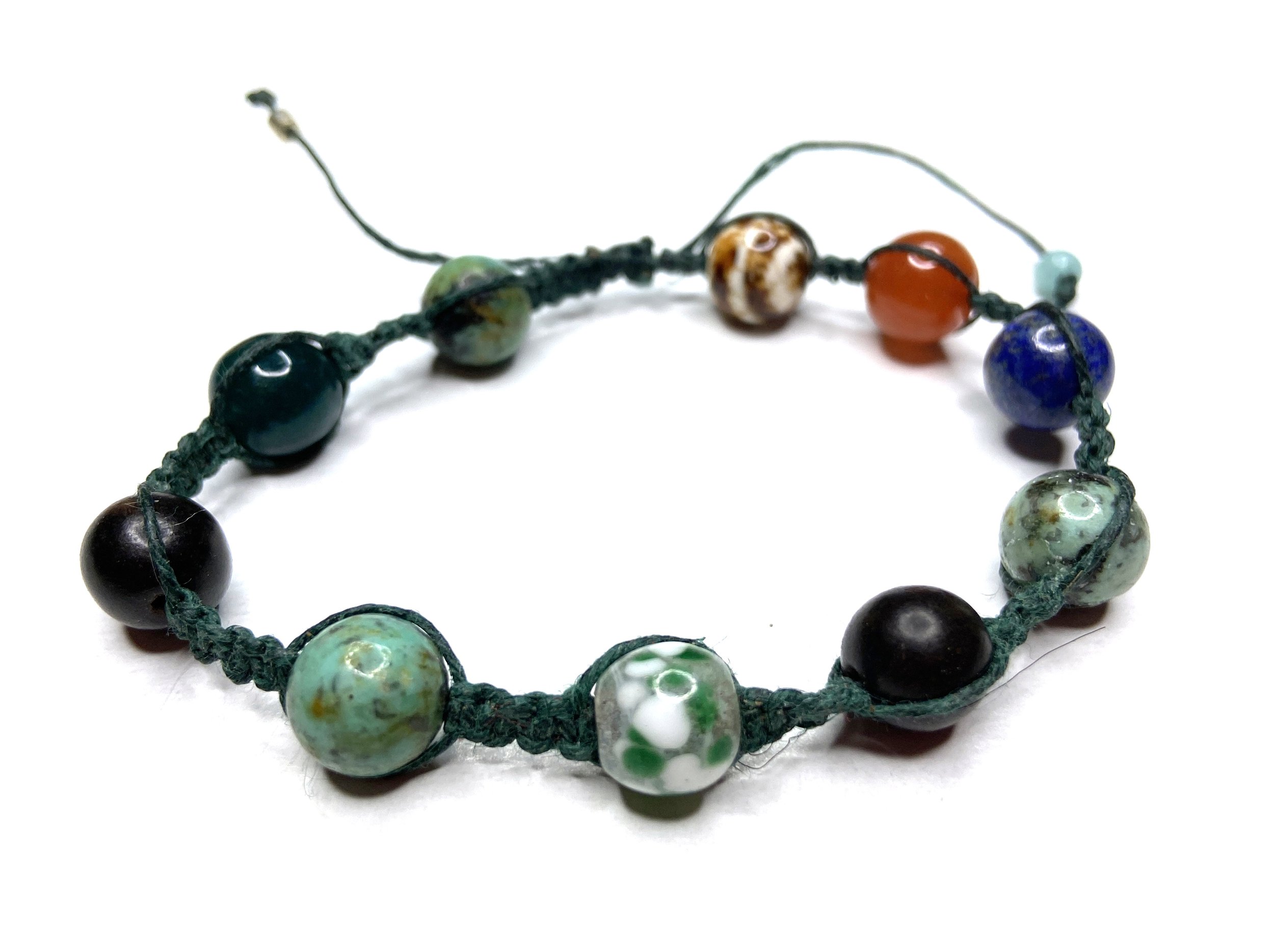 Beaded Macrame Bracelet (Adjustable) by Tika Bhattari (Copy)