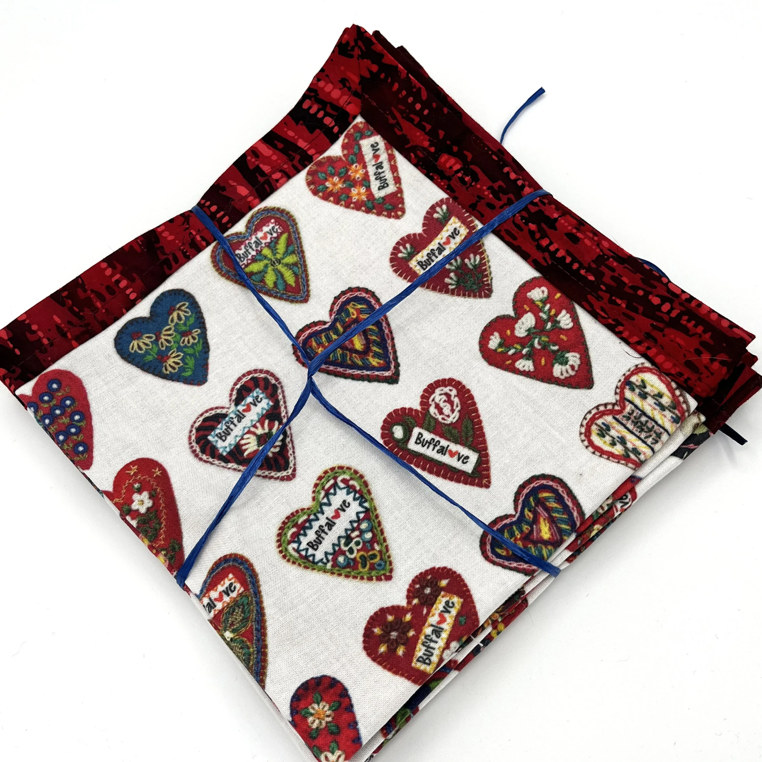 Reusable Buffalove Cotton Napkins (Set of Four)—by Sana