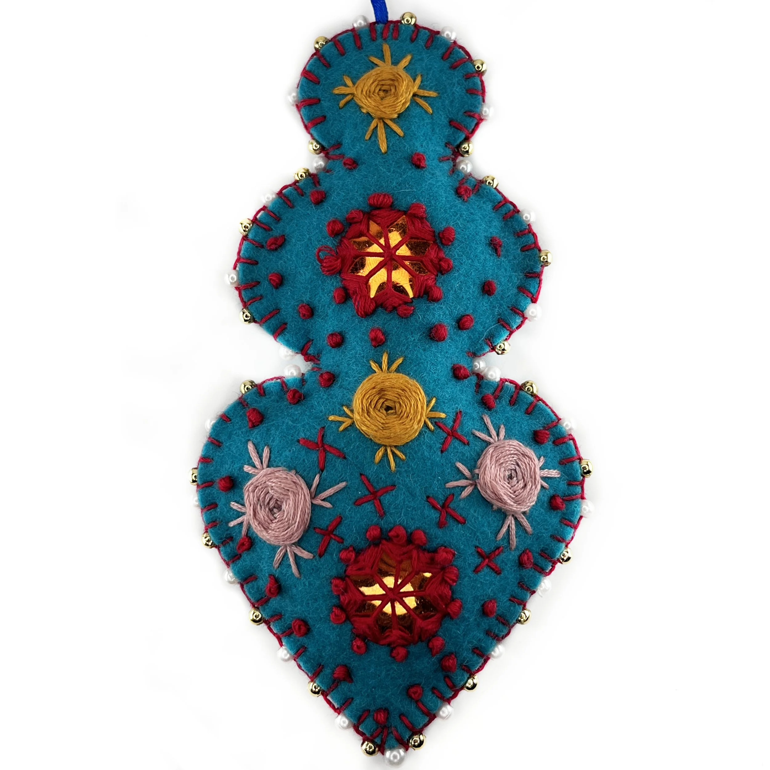 Hand-Embroidered Goddess Ornament by Mahjabin