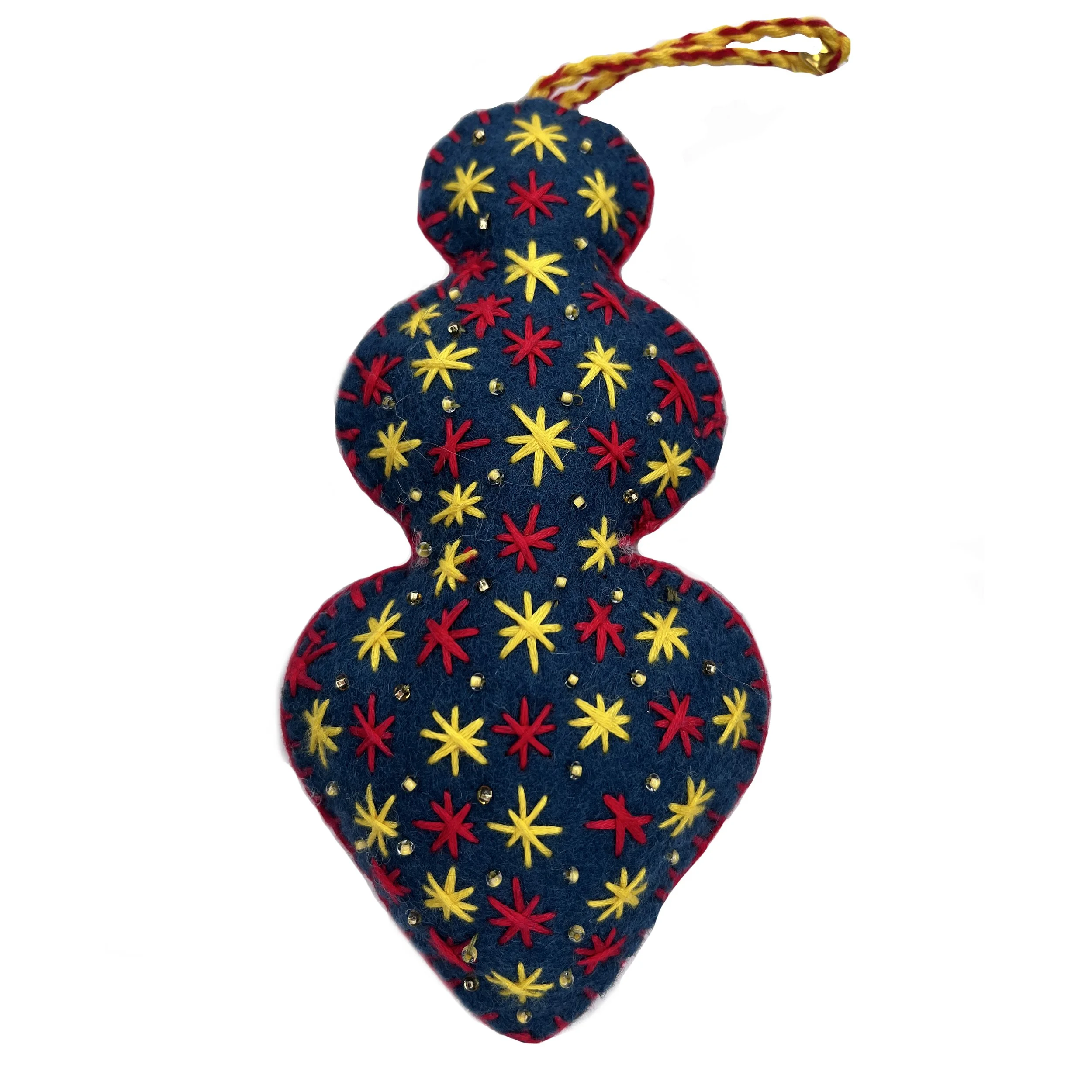 Hand-Embroidered Goddess Ornament by Gulsom