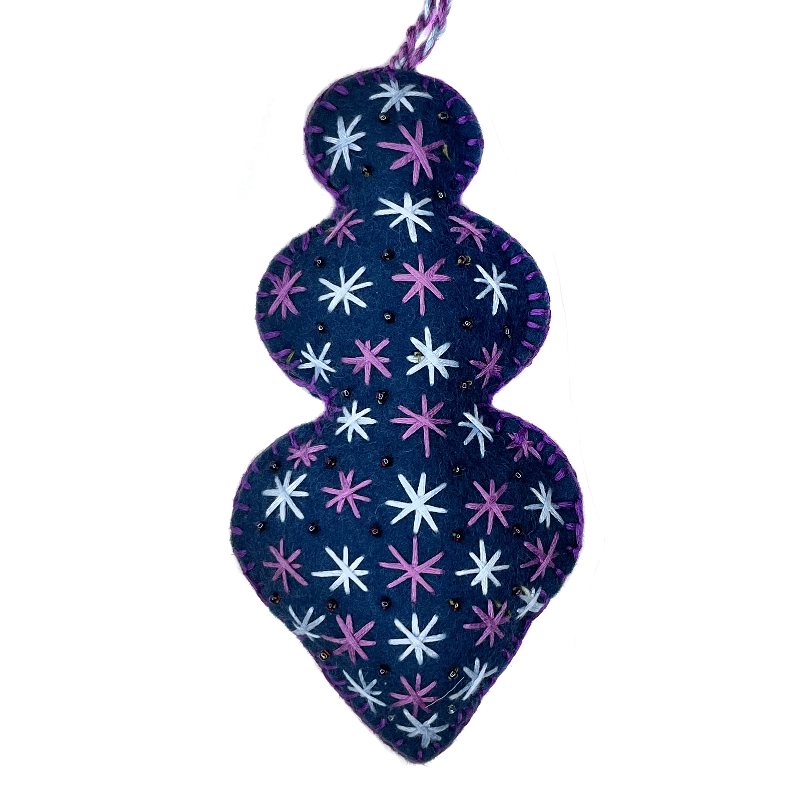Hand-Embroidered Goddess Ornament by Gulsom