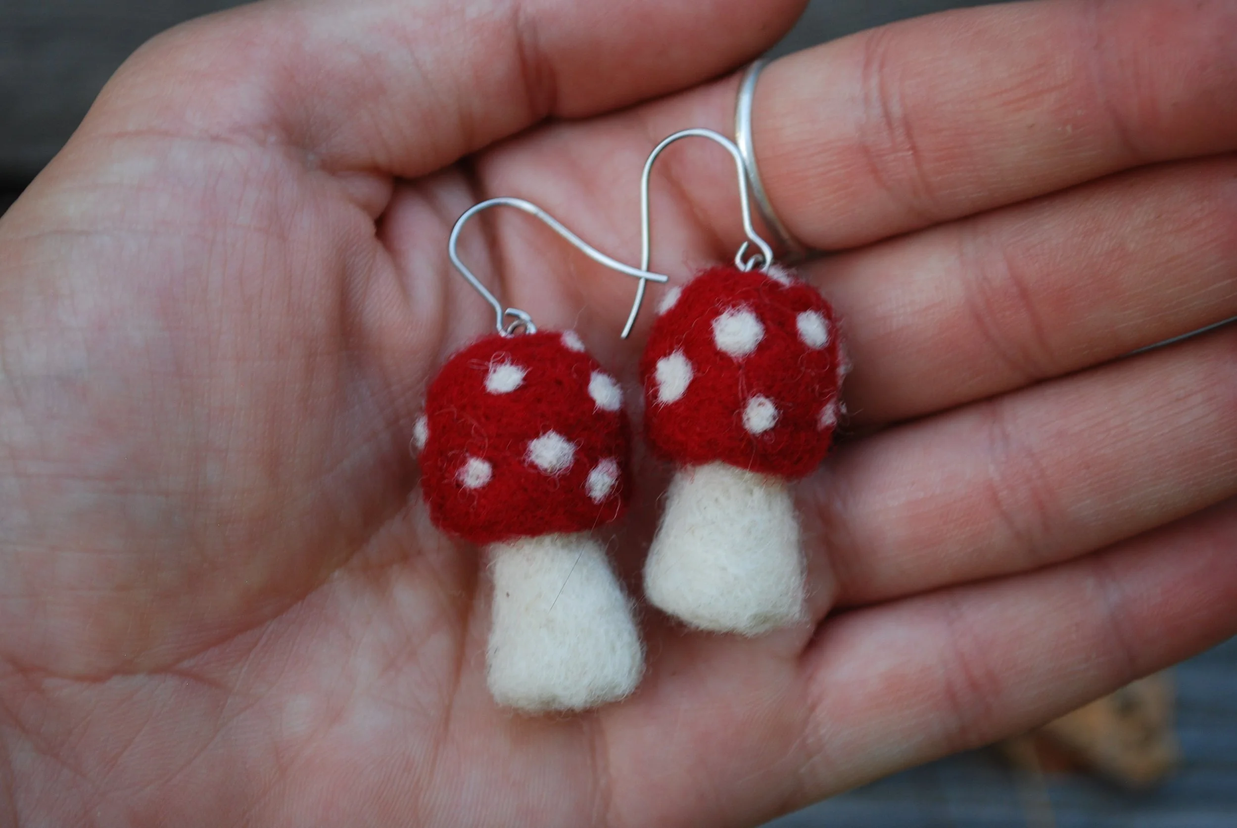 Needle Felting: Mushroom Earrings—September 17, 2025 (4:00–6:30pm)