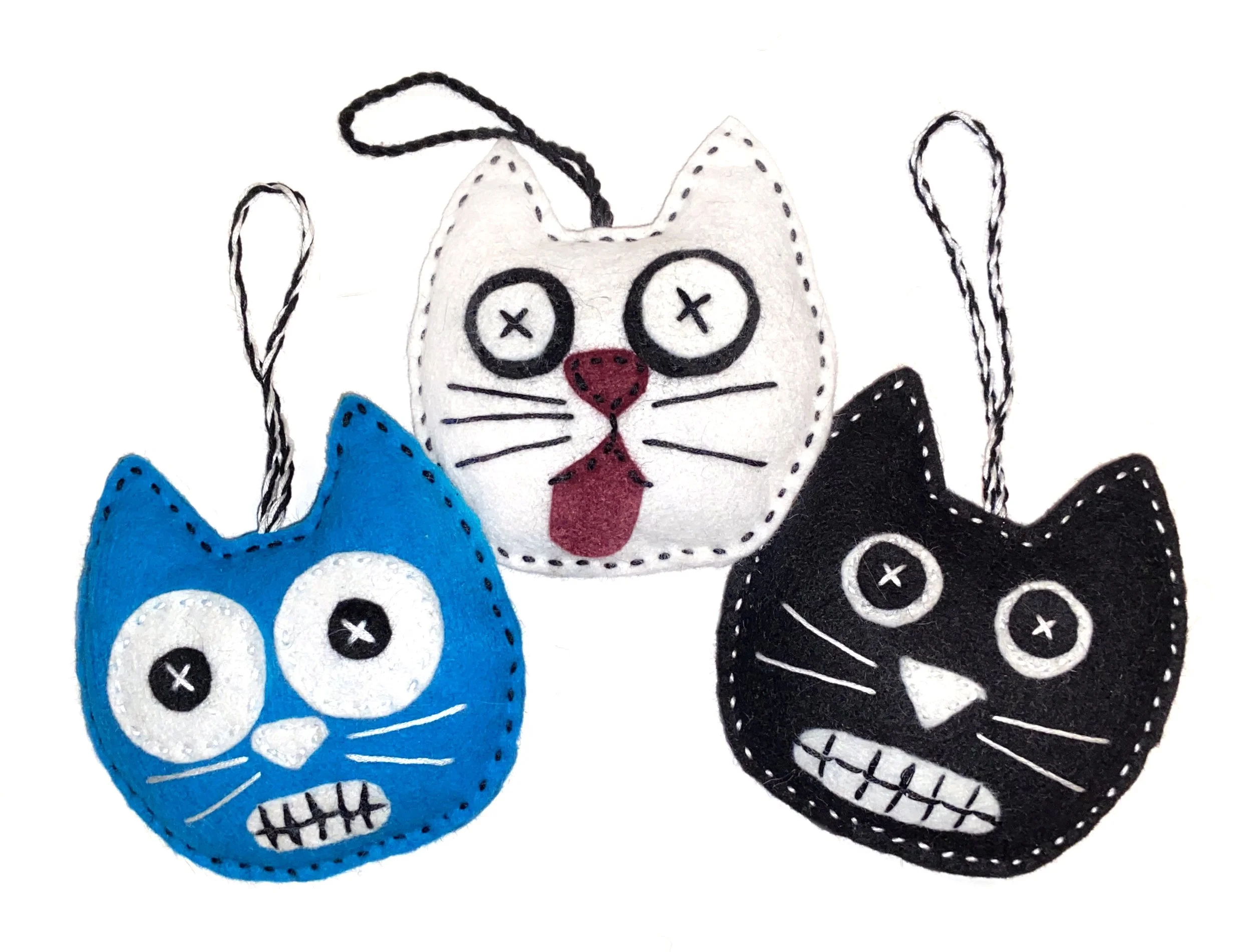Scaredy Cat Embroidered Ornaments—October 11, 2025 (10:00am–1:00pm)