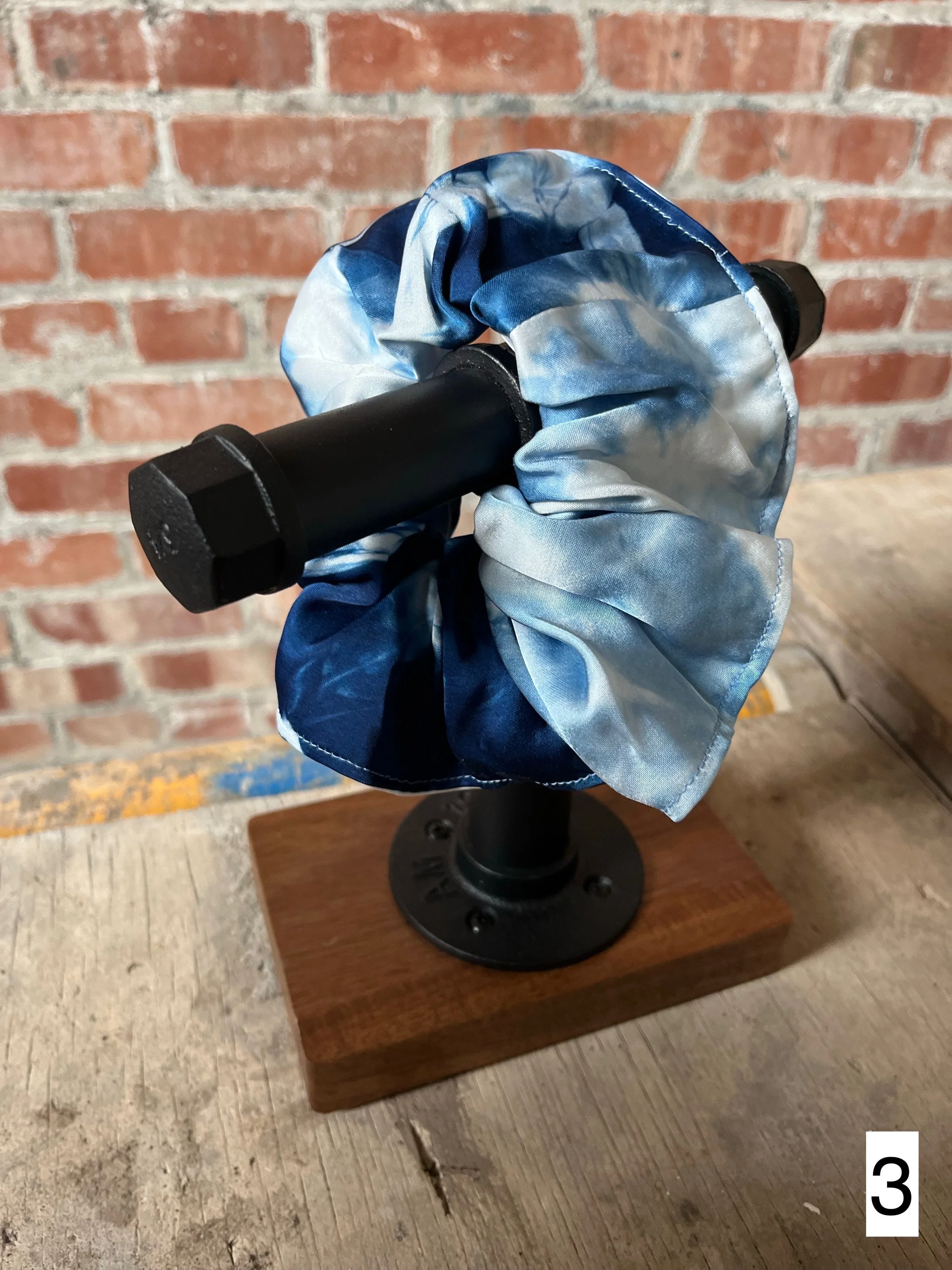 Indigo Dyed Scrunchies