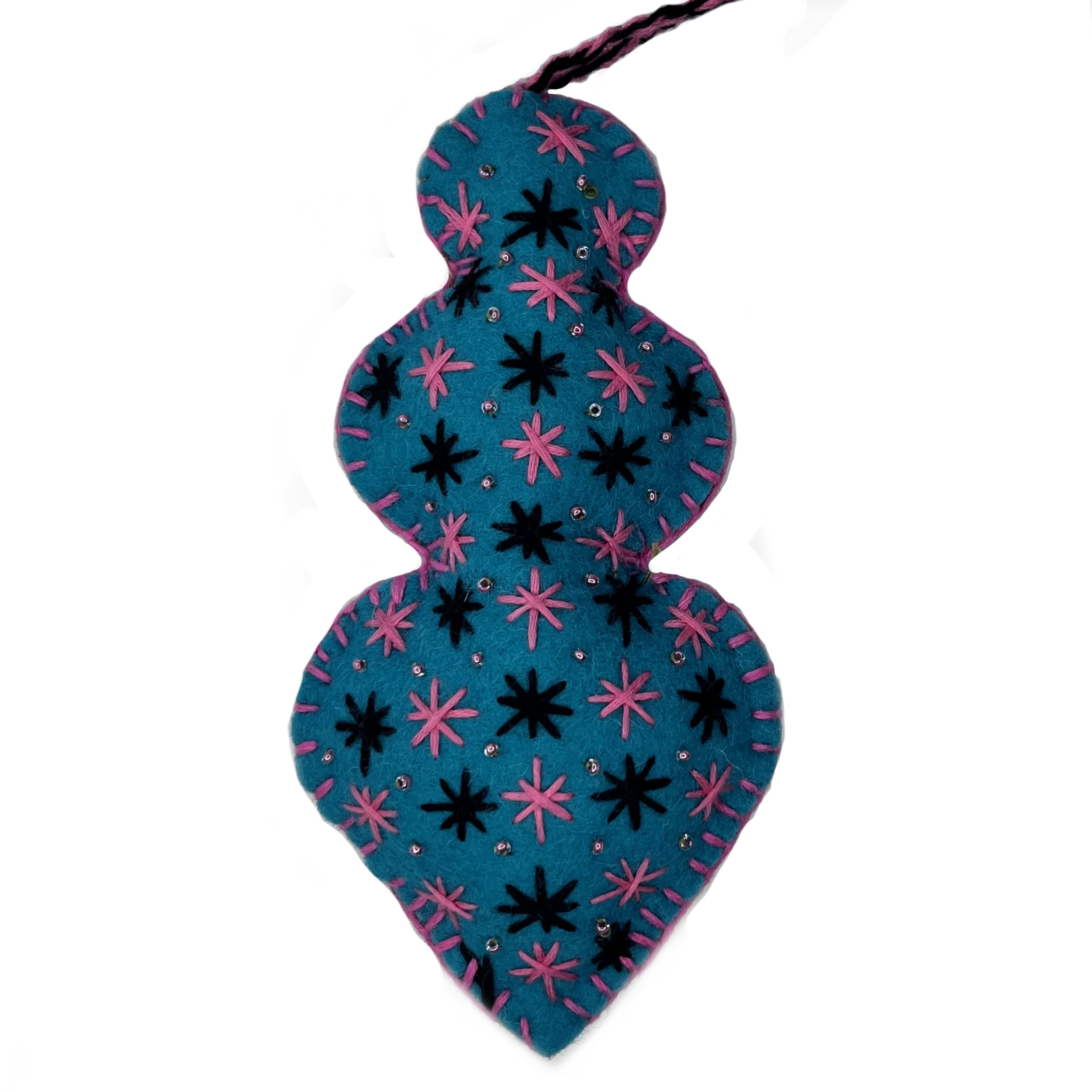 Hand-Embroidered Goddess Ornament by Gulsom