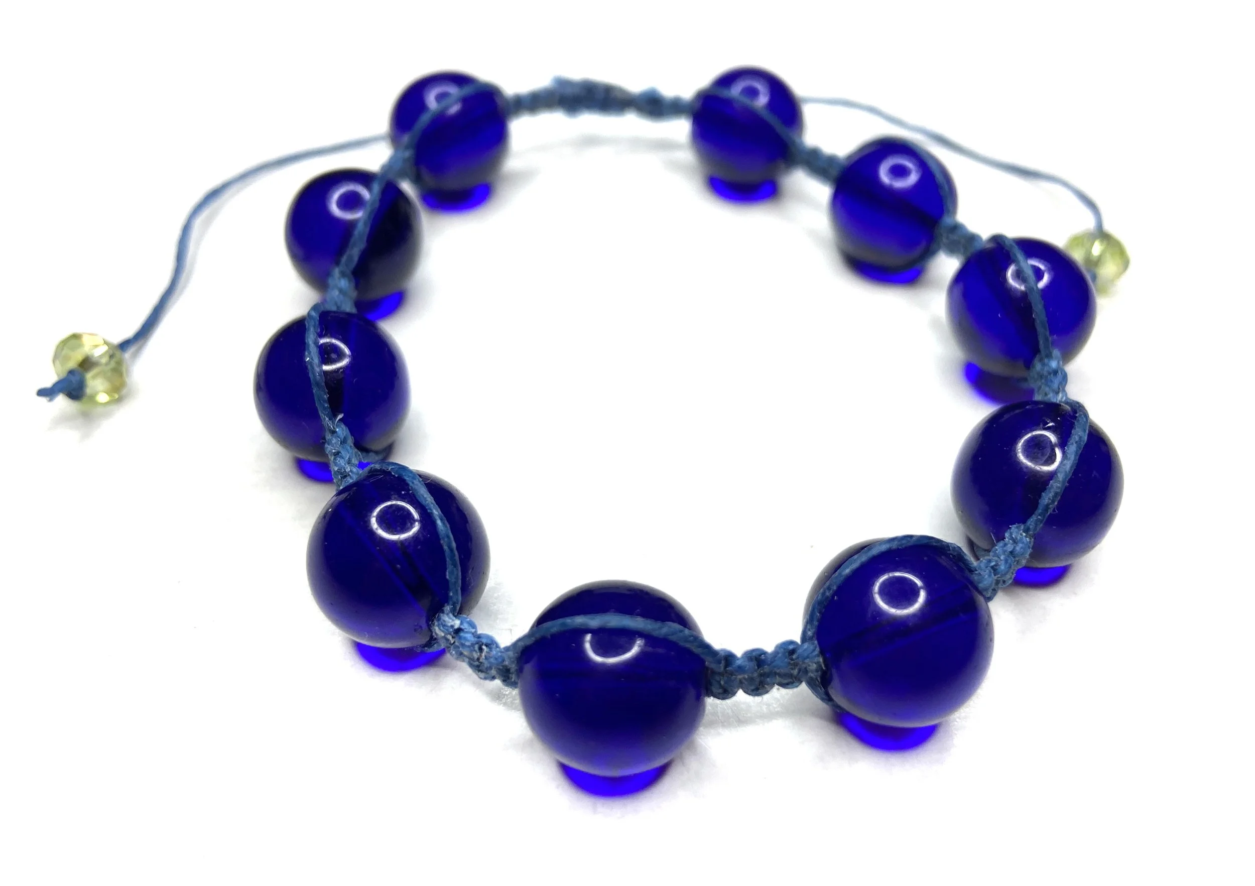 Beaded Macrame Bracelet (Adjustable) by Tika Bhattari