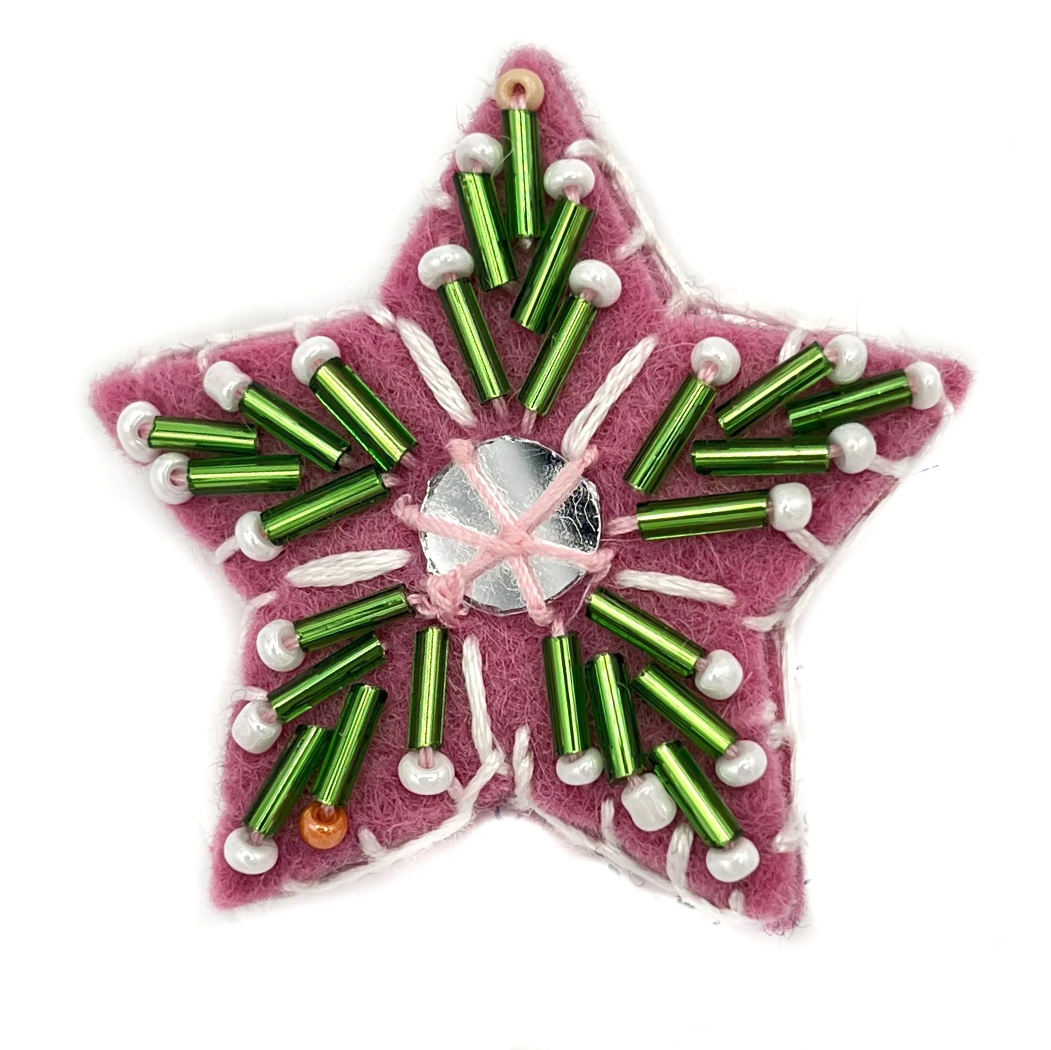 Hand-Embroidered Star Pin by Freshta