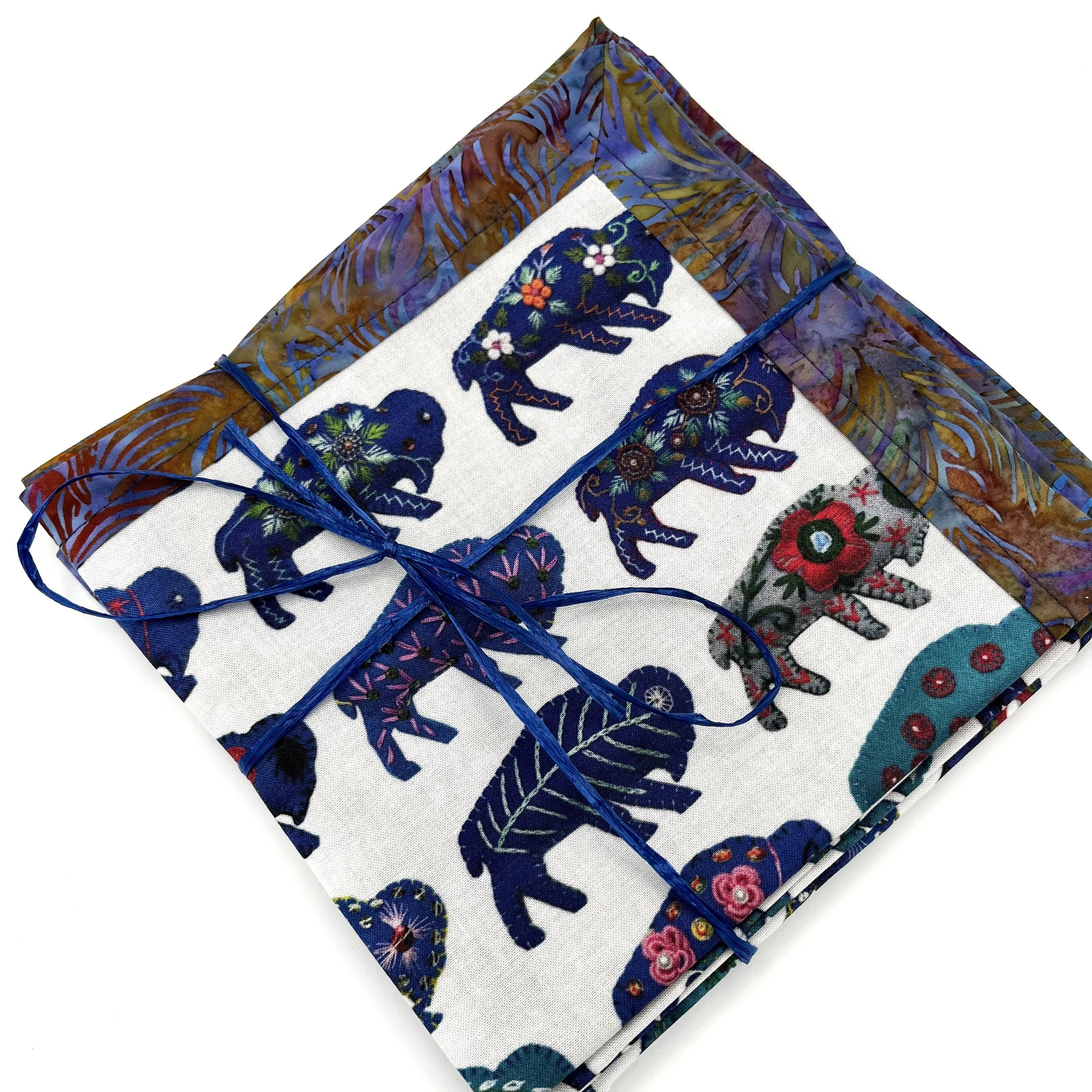 Reusable Buffalo Cotton Napkins (Set of Four)—by Lailuma