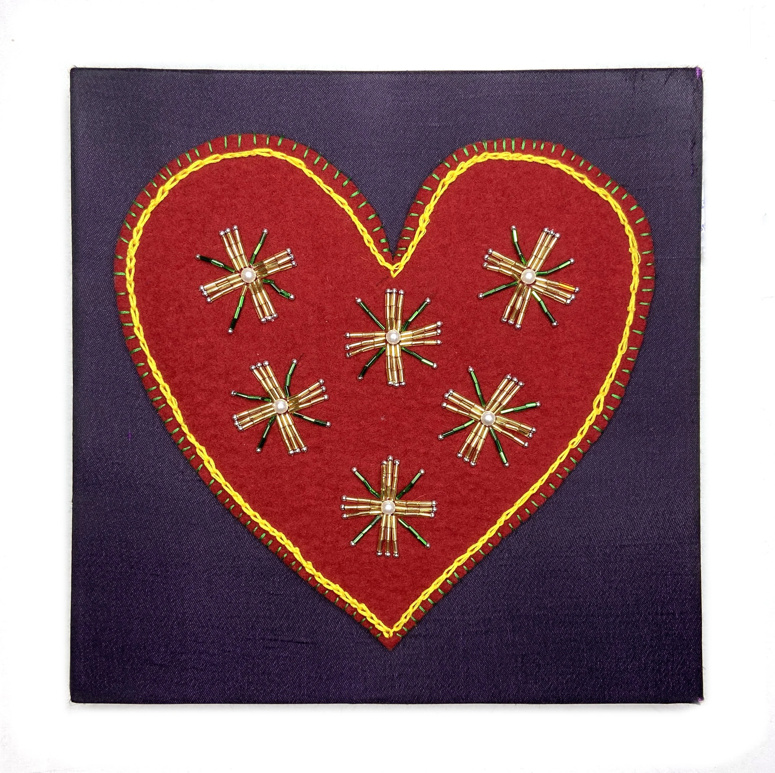 A Heart of Compassion—Hand Embroidery by Freshta