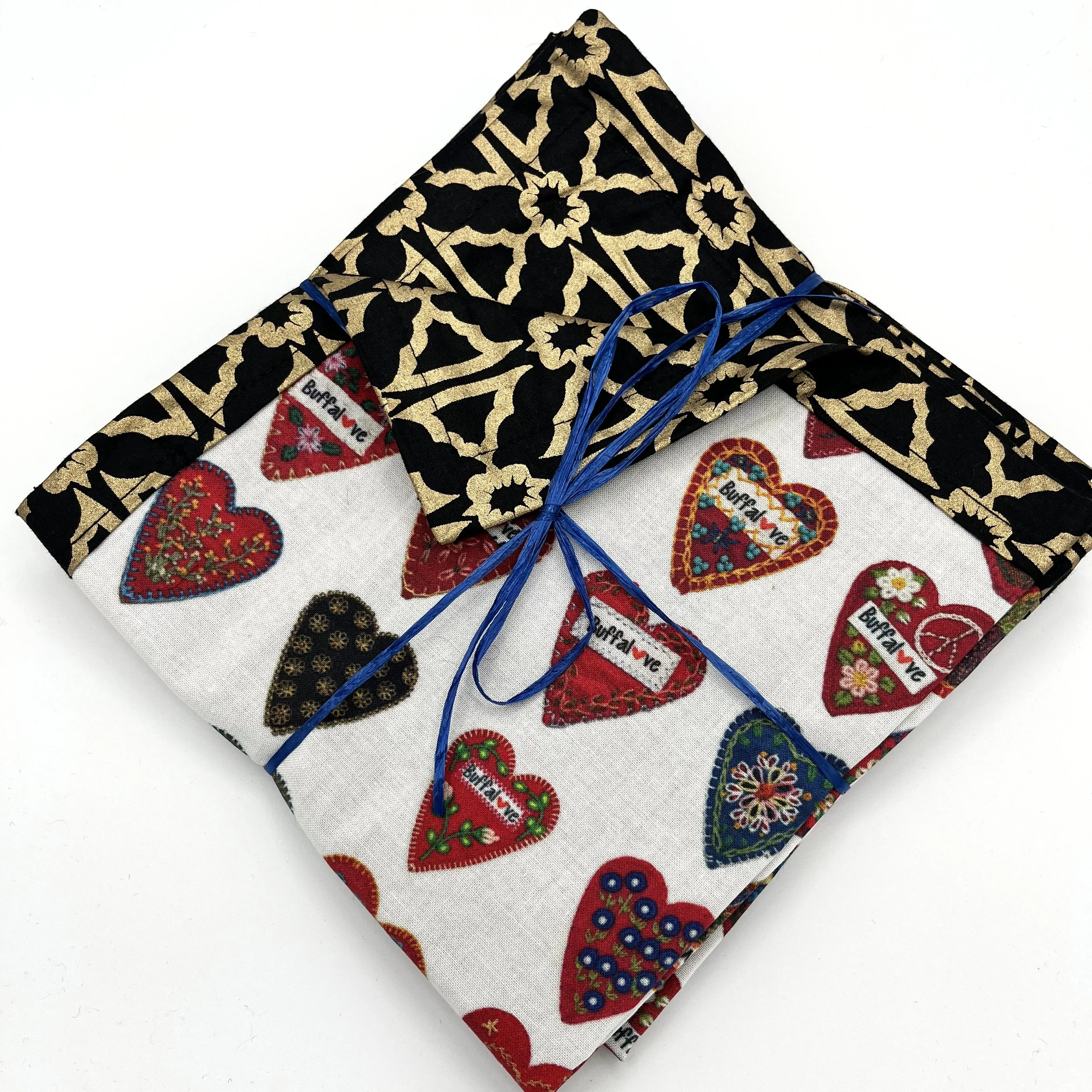 Reusable Buffalove Cotton Napkins (Set of Four)—by Sana