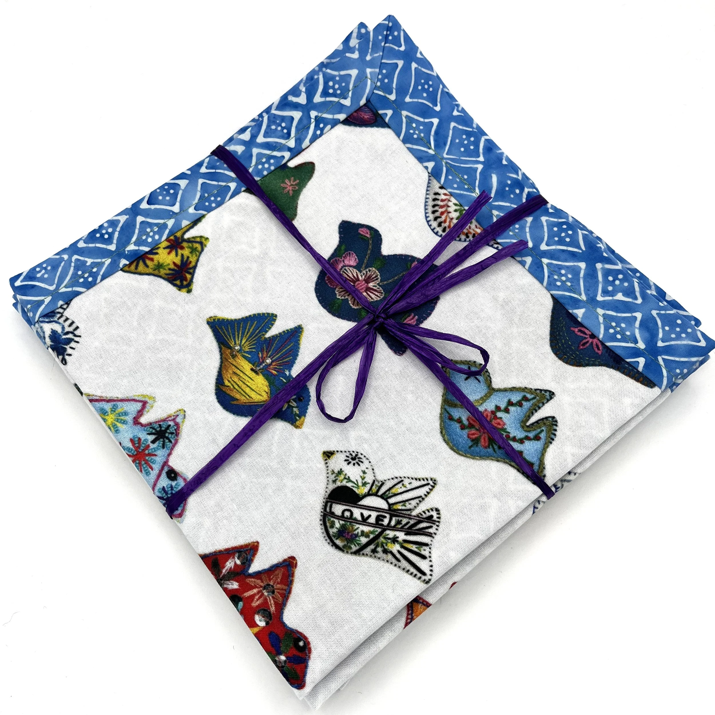 Reusable Bird Cotton Napkins (Set of Four)—by Sana