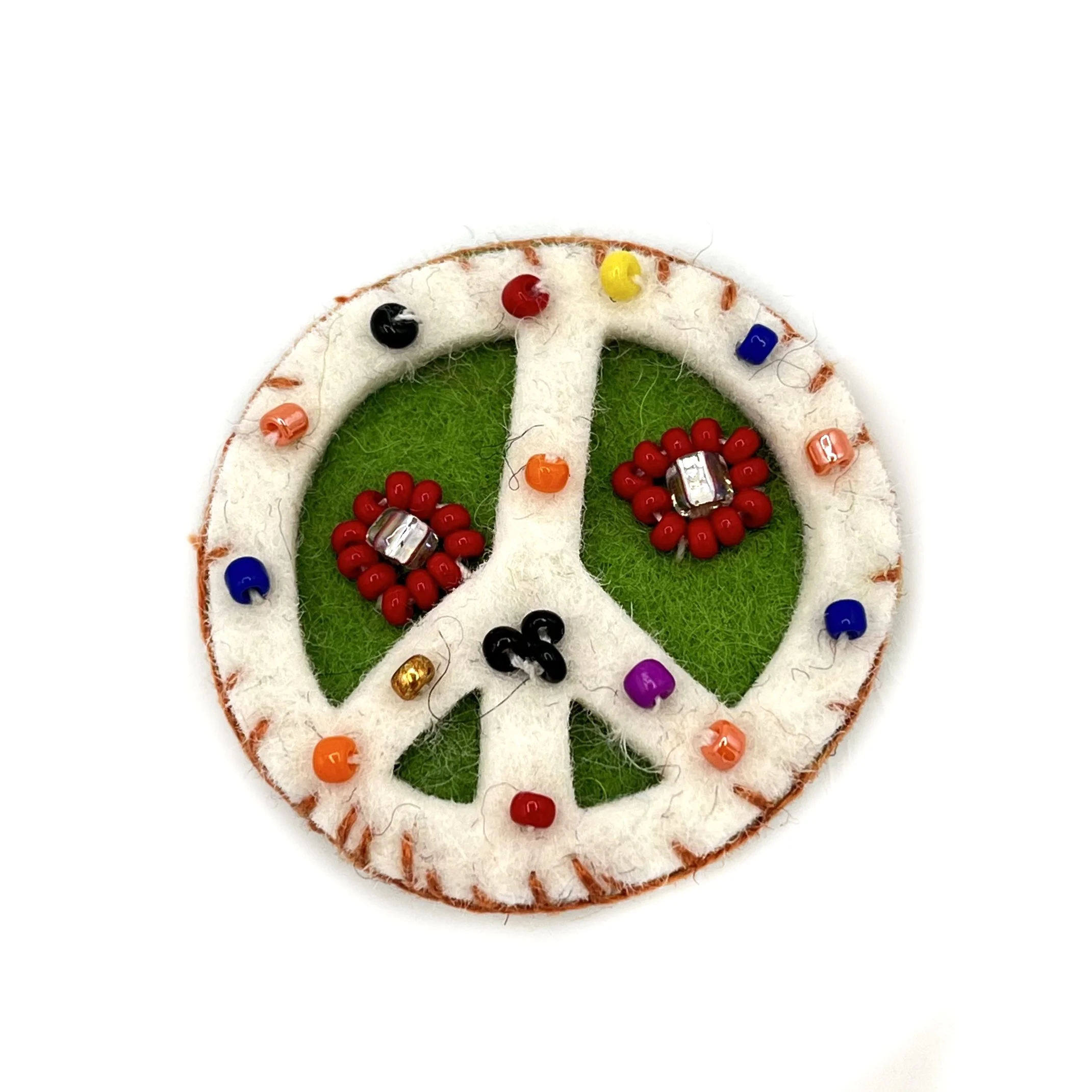 Mini Peace Pins for Social Justice: Hand-Embroidered by Deo