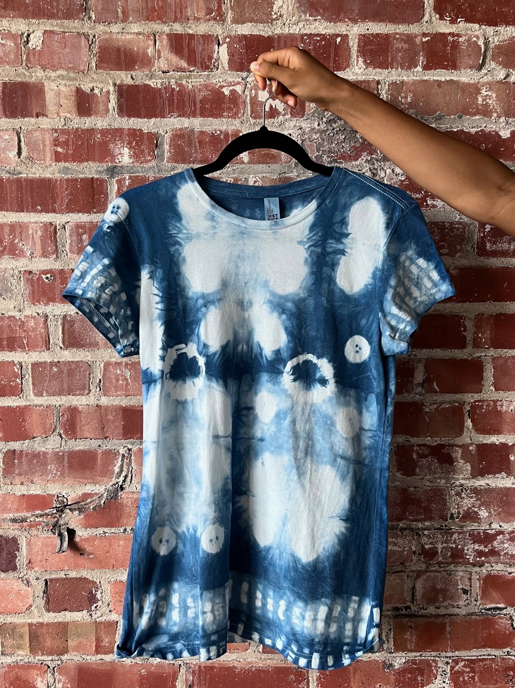 Indigo Resist-Dyed T-Shirt (S)