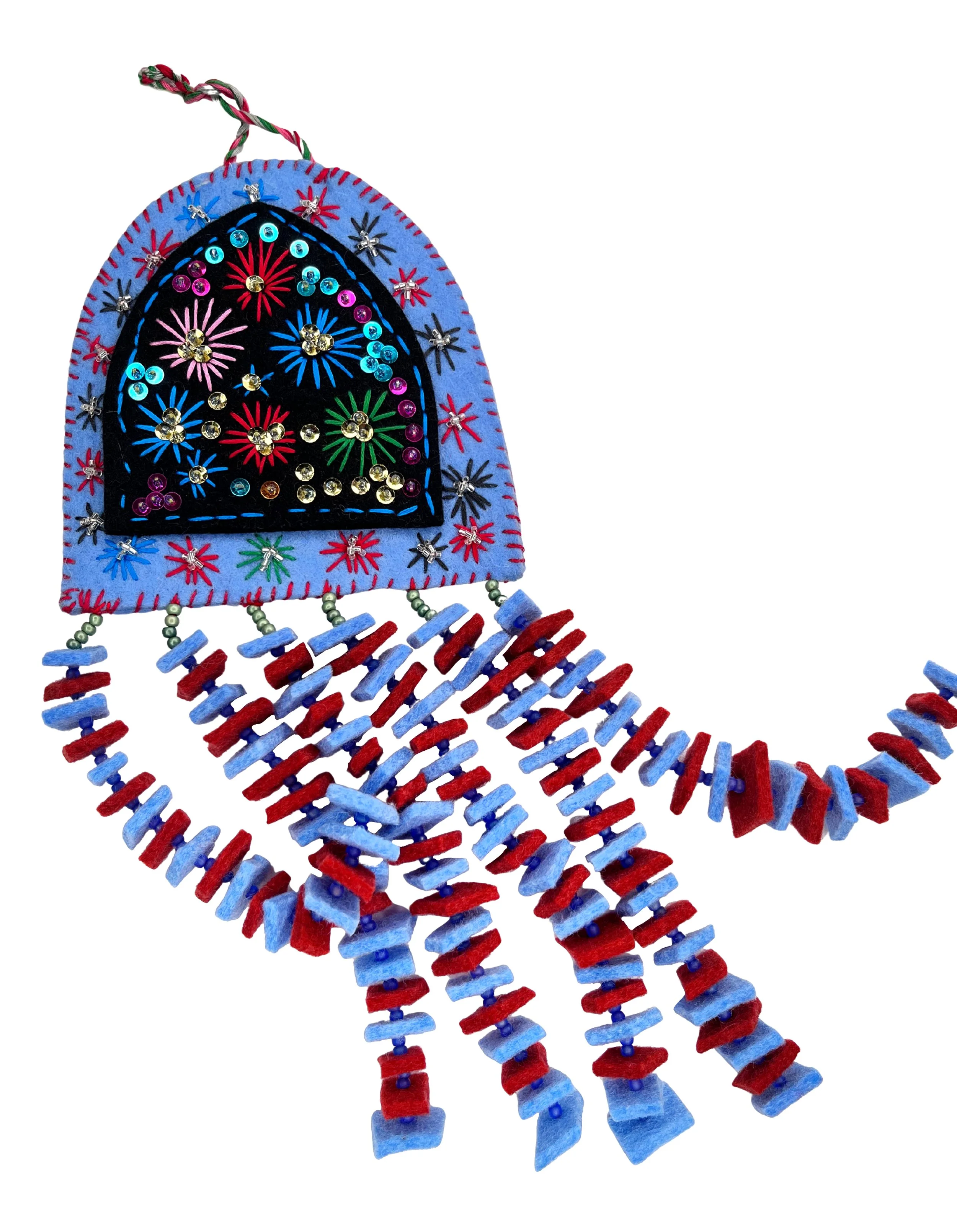 Hand-Embroidered House Blessing by Zabaida