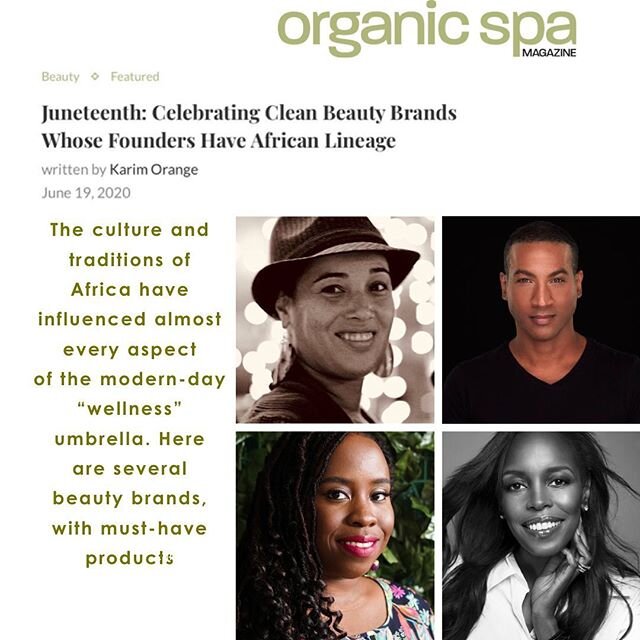 Special thanks to @organicspamag and @thatgirlorange for celebrating and highlighting @sacredseeds4u alongside inspiring and esteemed brands @sheamoisture @nyakiobeauty @lawsofnaturecosmetics and @cdbeautycosmetics. We appreciate the LOVE and support