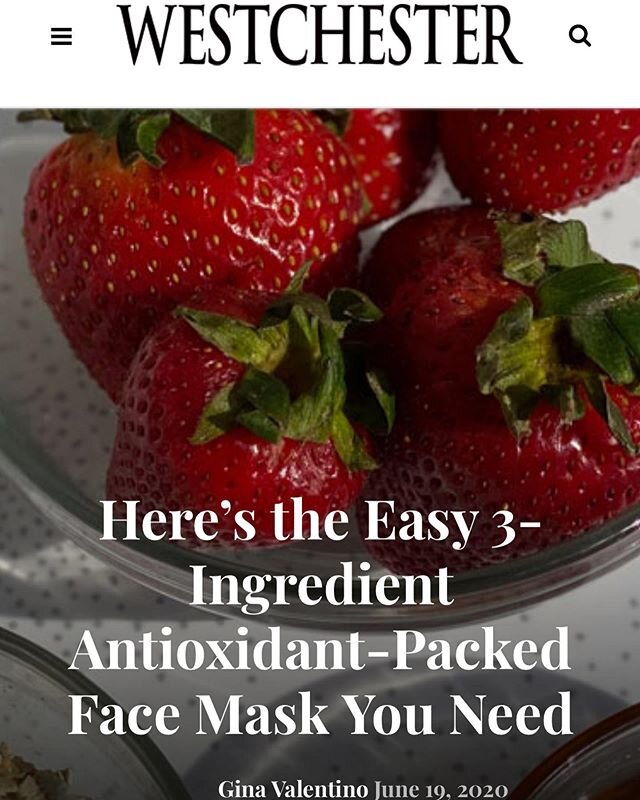 Very special thank you to @westchestermagazine and Gina Valentino for sharing Sacred Seeds&rsquo; DIY Strawberry, Honey, and Oatmeal Face Mask, we really appreciate it. You may already have the organic ingredients at home, or can easily grab them on 