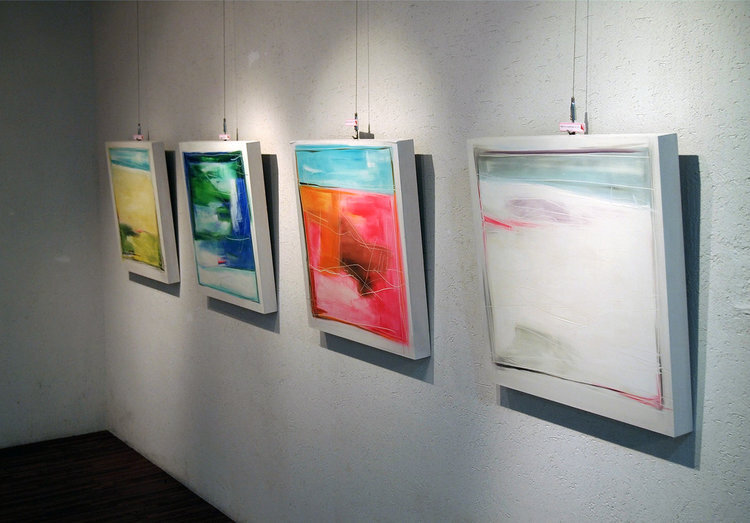 Four Seasons "Spring", "Summer", "Fall", "Winter" exhibited at Gallery Apollo 2012