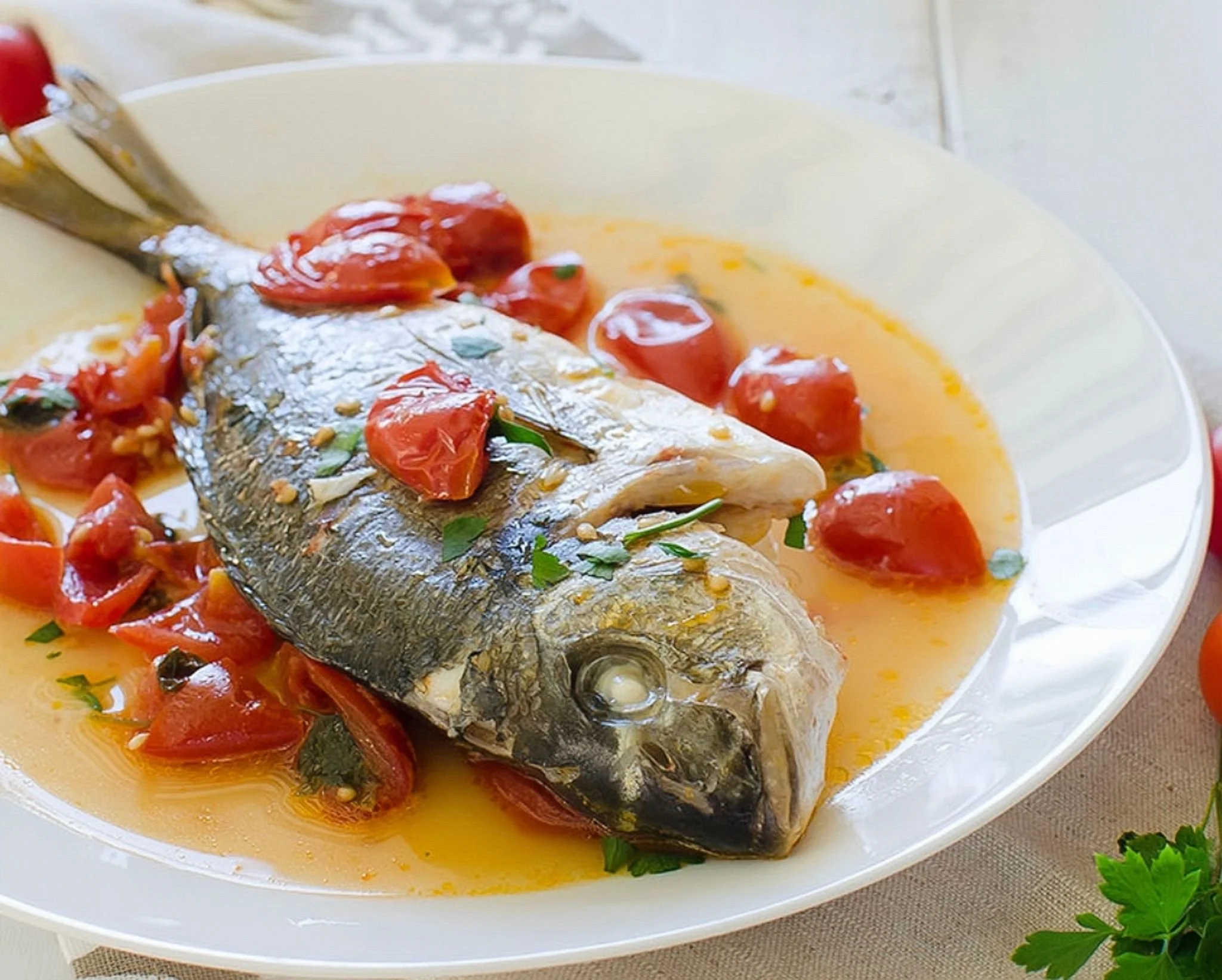 Spigola all’acqua pazza