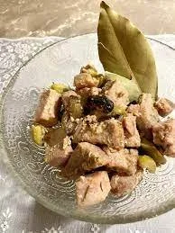 Spezzatino al cesanese di ventresca di tonno