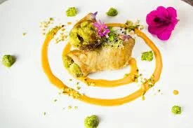 Involtino pesce sciabola, zucca e porcini