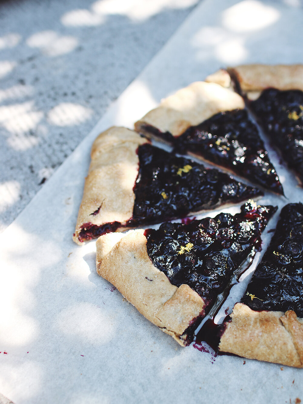 Tarte myrtilles et citron