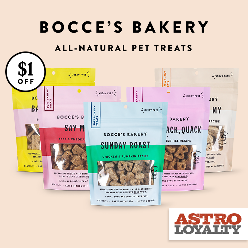 Bocce's Bakery | $1.00 OFF Everyday Soft &amp; Chewy Treats