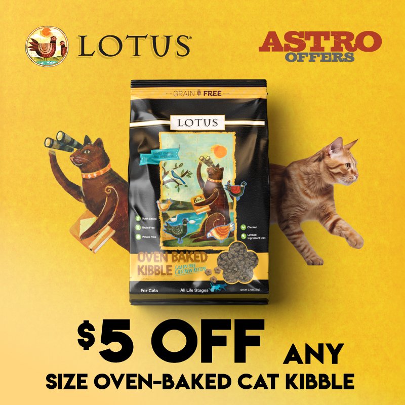 LOTUS | $5.00 OFF Oven Baked Cat Kibble