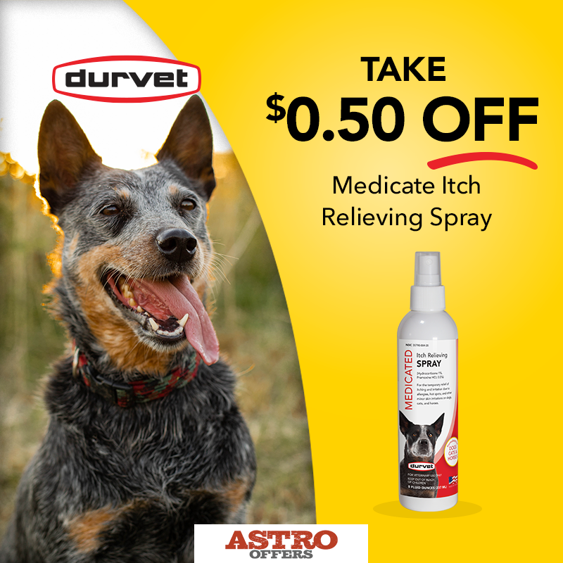 Durvet | $0.50 OFF Medicated Itch Relieving Spray