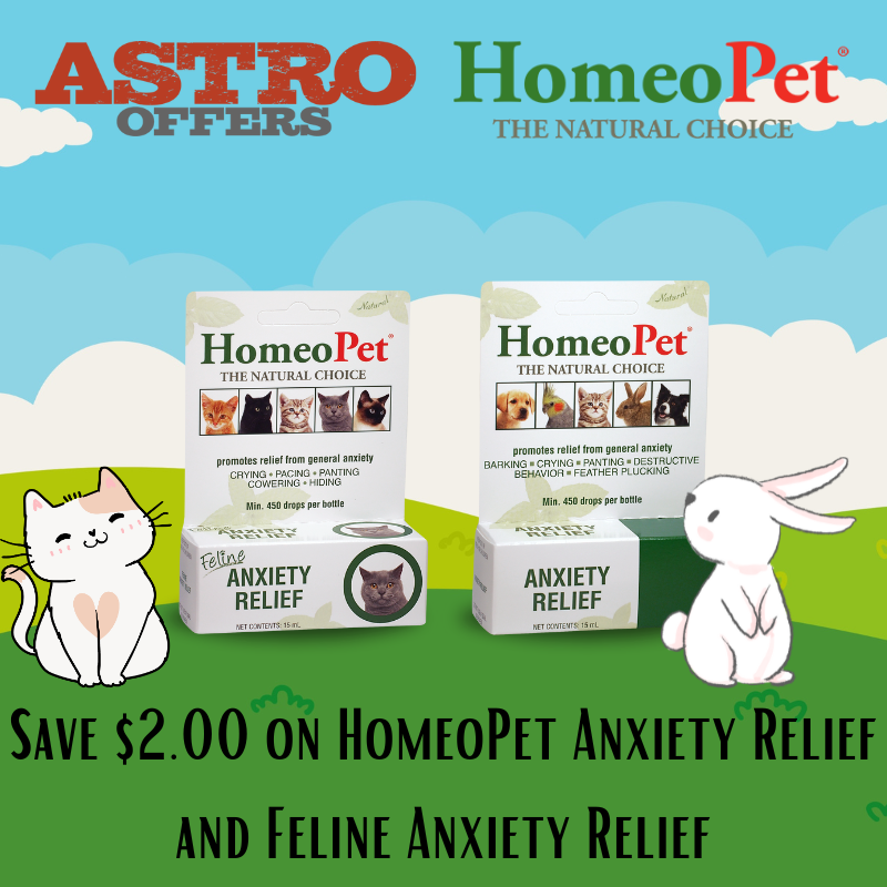 HomeoPet | $2.00 OFF 'Anxiety Relief' Products