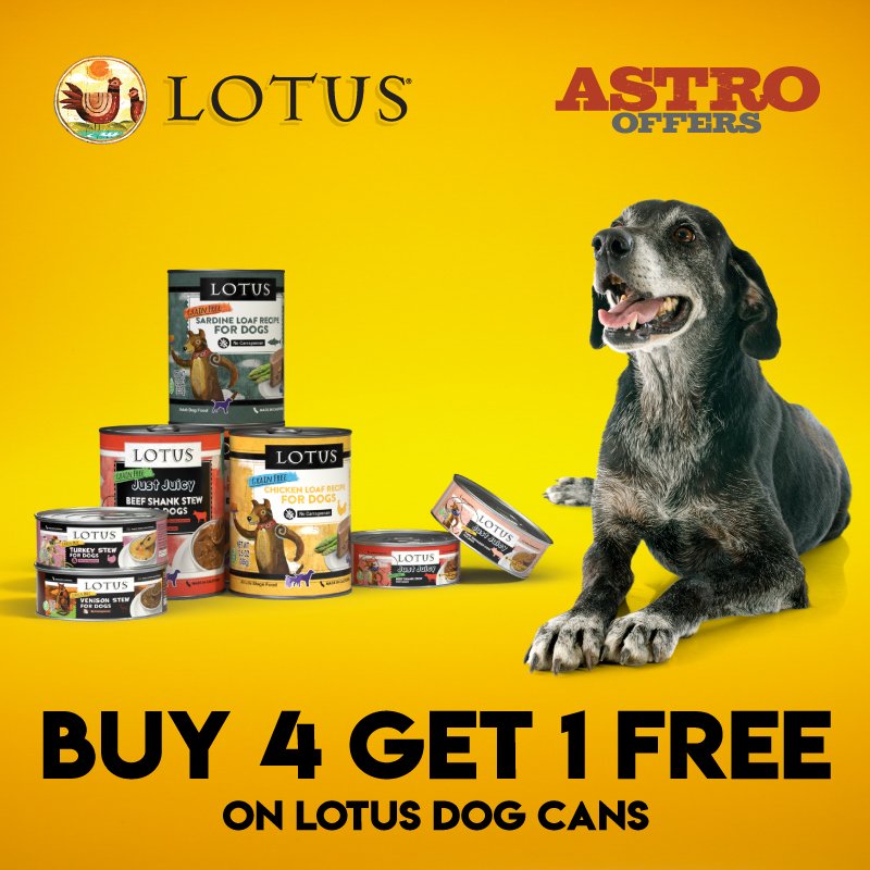 LOTUS | Buy 4, Get 1 FREE on Dog Cans