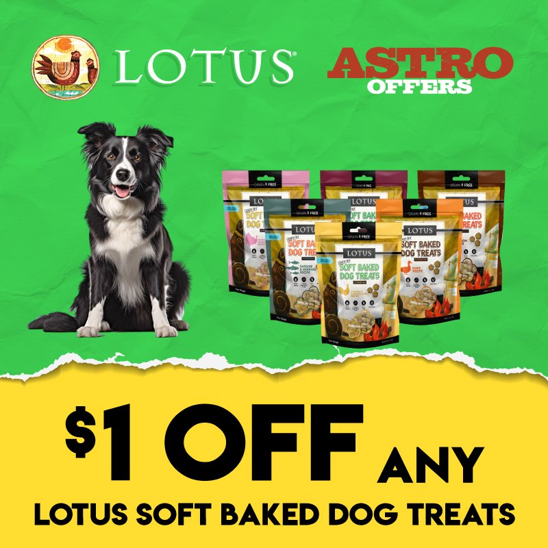LOTUS | $1.00 OFF Soft-Baked Dog Treats
