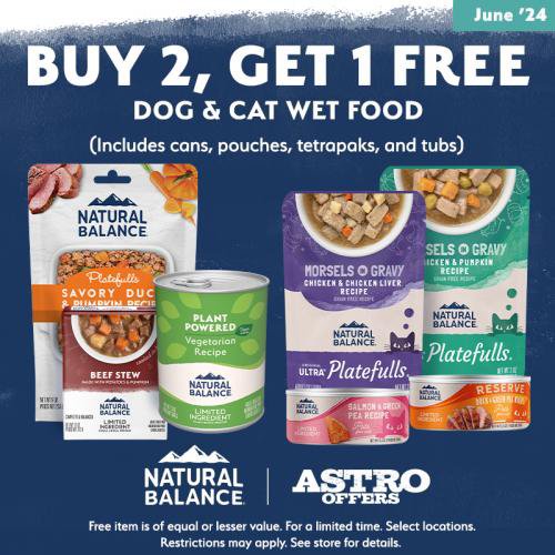 Natural Balance | Buy 2, Get 1 FREE on Dog &amp; Cat Wet Food